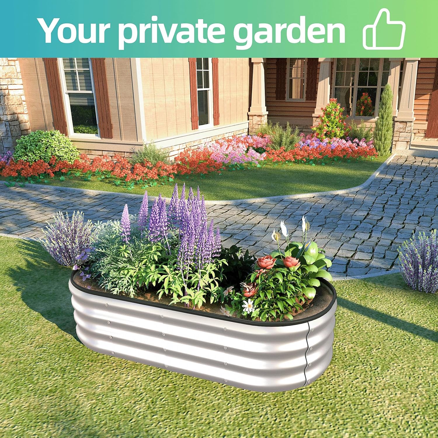 Piece Oval Galvanized - Hình 2
